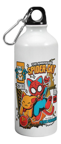 Botella De Agua Deporte Spiderman Spidercat