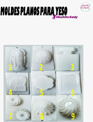 5 Moldes A Elegir Para Figuras De Yeso Colgantes