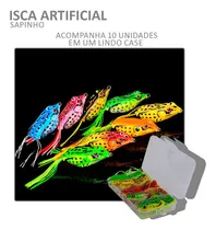 Comprar 10 cebos artificiales: rana, rana, rana y funda de varios colores