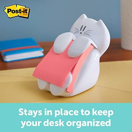 Dispensador De Notas Post-it, Diseño De Gato, 3 X 3 Pulgadas