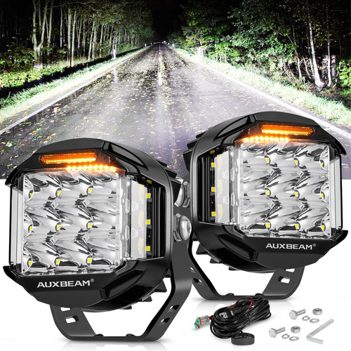 Auxbeam Luces Led De Conduccion Todoterreno Con Diseno Drl D