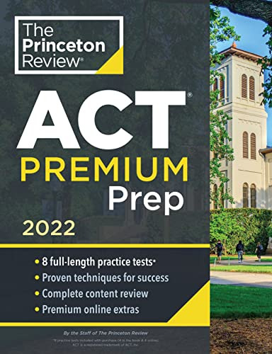 Libro Princeton Review Act Premium Prep 2022 De The Princeto