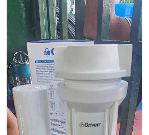 Filtro Para Agua 2.5x10 Con Salida 3/4  Griven