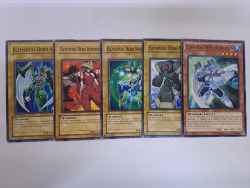 Set Elemental Hero Avian Sparkman Clayman Bubbleman Yugioh