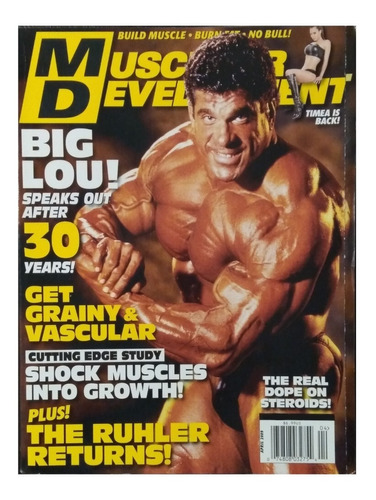 Revista Md Muscular Development Abril 2009 Lou Ferrigno