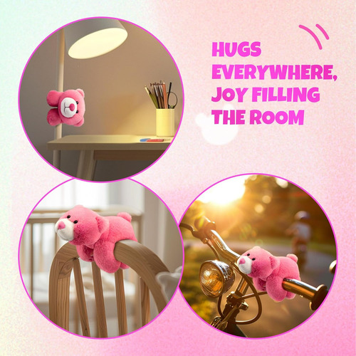 Pulsera De Abrazo Y Bofetada Con Lindo Osito De Peluche Rosa