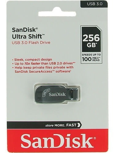 Pendrive Sandisk 256gb Ultra Shift Usb 3.0