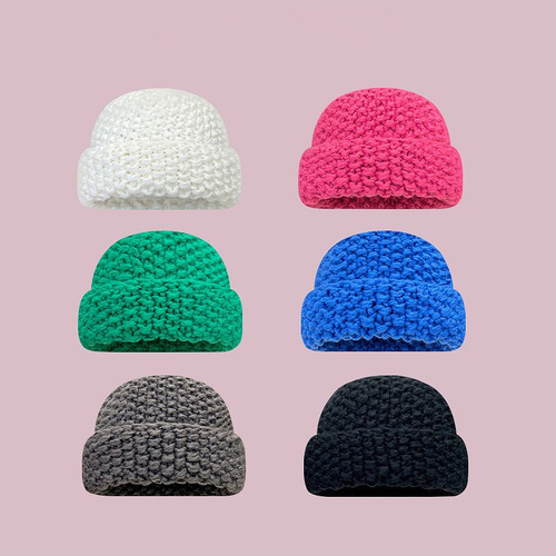 Gorro De Invierno Cálido Con Gorro De Punto Para Mujer