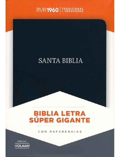 Biblia Letra Súper Gigante Rvr 1960, Negro Piel Fabricada®