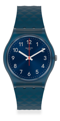 Reloj Swatch Bluenel Gn271 Color De La Correa Azul Marino