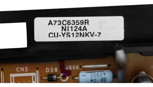 Placa Principal Panasonic Cu-ys12nkv-7 17x17t12b Cwa73c6359r