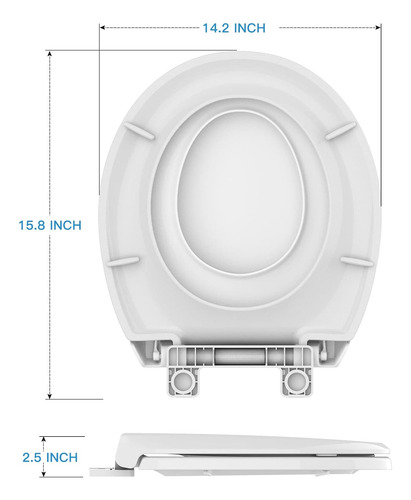 Asiento De Inodoro Redondo Para Niños De Material Seguro