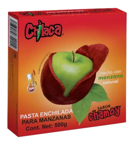 Pasta Para Cubrir Manzanas Chilaca Sabor Chamoy, 500gr