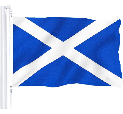 Bandera De Escocia G128, Poliéster, Para Colgar, 90x150 Cm