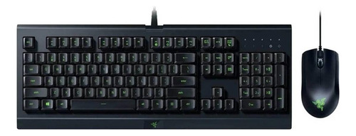 Kit de teclado y mouse gamer Razer Cynosa Lite + Abyssus Lite Español de color negro