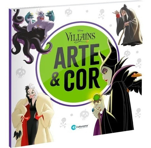 Livro De Colorir Arte E Cor Disney Villains Vilãs Culturama