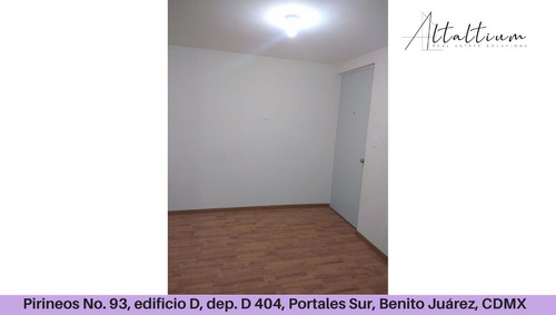 Venta Departamento Calle Pirineos No.93, Edificio D, Depto. 404-d, Portales Sur, Benito Juárez, Cdmx Pma26-di