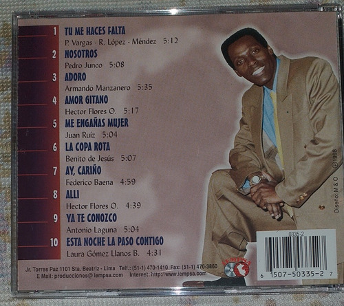 Antonio Cartagena Romantico Y Sabroso Cd Salsa