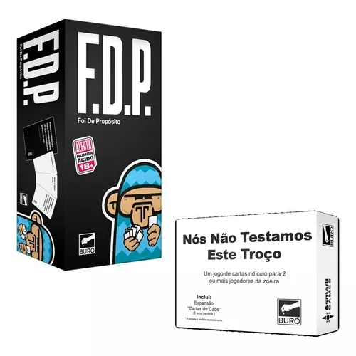 Fdp Foi De Proposito 3 Expansão Jogo Cartas Buro Português