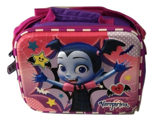 Vampirina 3d Lonchera Disney Jr Escolar Alimentos Termica Color Violeta