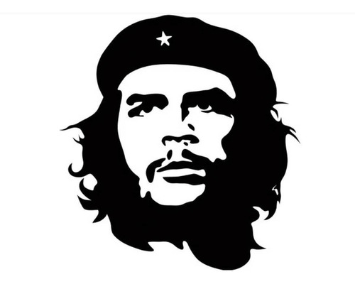 Calco Adhesivo Che Guevara En Negro