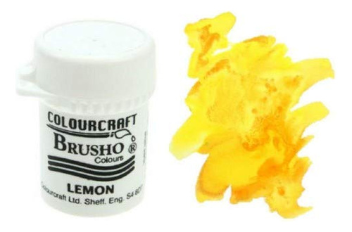 Brusho Vidrio Color 15 G-limon