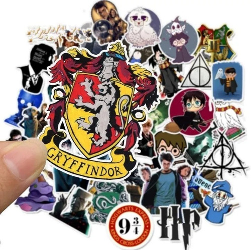 Imagen 2 de 3 de Harry Potter - Set De 50 Stickers / Calcomanias / Pegatinas