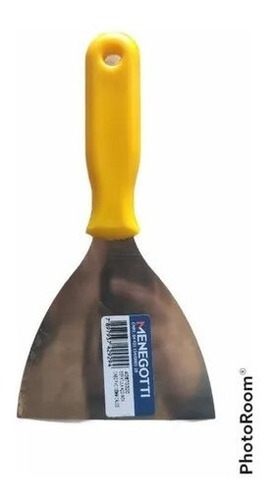 Espatula Acero Inoxidable 80 Mm Con Mango Plastico Menegotti