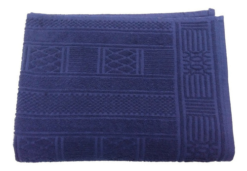 Toalla De Baño Jacquard La Josefina 100% Algodón Absorbente Color Azul Azul Marino