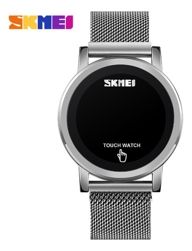 Reloj Electrónico Casual Para Hombre Con Led Dorado