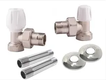 Comprar Kit Instalación Radiador Válvula Detentor Niples Roseta Itap
