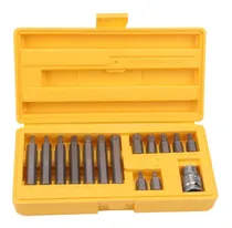 Comprar Jogo De Bits Torx Adaptador 1u002F2 Pol. Com 15 Peças T20 A T55