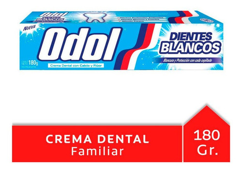 Crema Dental Odol Dientes Blancos X 180 Gr
