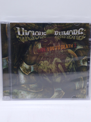 Vicious Rumors Live You To Death 2 American Pun. Cd Nuevo