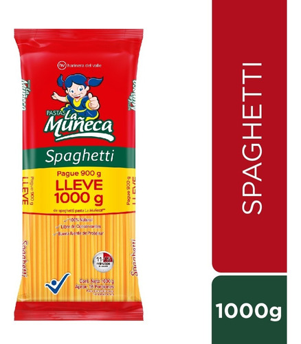 Pasta La Muñeca Spaghetti 1000g - g