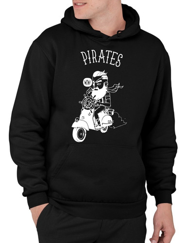 Sudadera Originales Hombre De Barbero Pirata En Moto