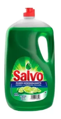 comprar Lavatrastes Líquido Salvo Total Poder Desengrasante Aroma Limón Líquido Botella 2600 ML