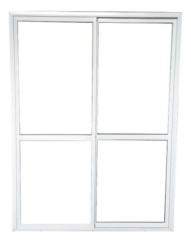 Ventana Balcón Aluminio Blanca 200x200 Con Vidrios Aberplus