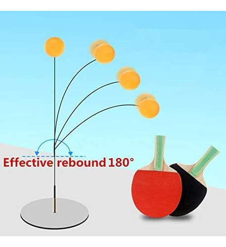 Juego De Pelotas Y Palas De Tenis De Mesa Entrenamiento Rojo, Negro
