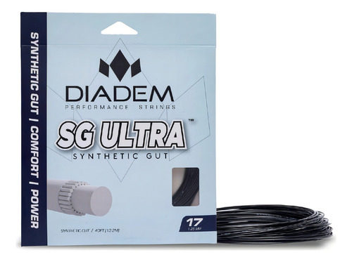 Set De Cuerdas Diadem Sg Ultra Syn-gut 12.2m Color Black Espesor 1.3 Mm