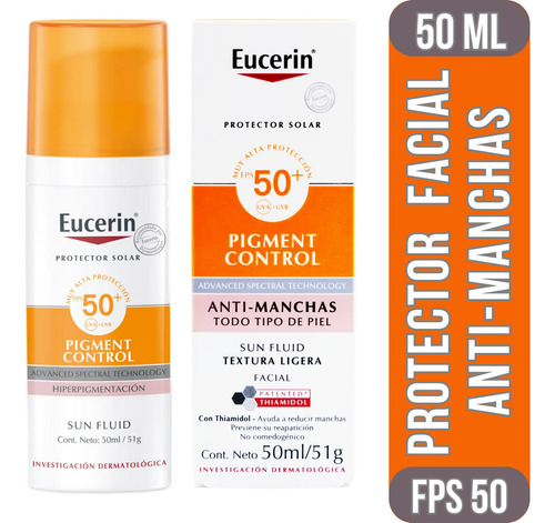 Eucerin Protector Solar Facial Anti Manchas Fps 50 (50ml)