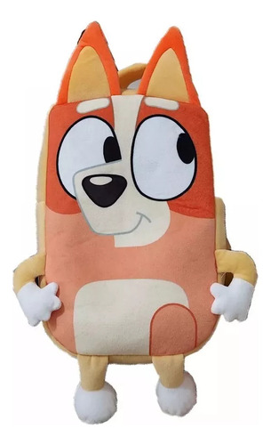 Bonita Mochila Escolar Infantil De Felpa De La Familia Bluey