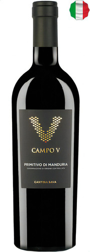 Vinho Italiano Primitivo Di Manduria Campo V - Doc 750 Ml