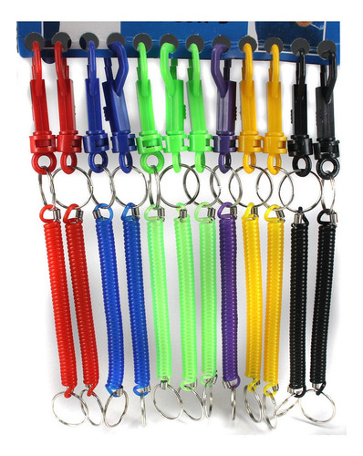 Juego De 12 Llaves De Cordón Con Cable En Espiral Flexible