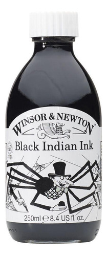 Tinta Nankin negra Winsor & Newton, 250 ml, tinta negra india