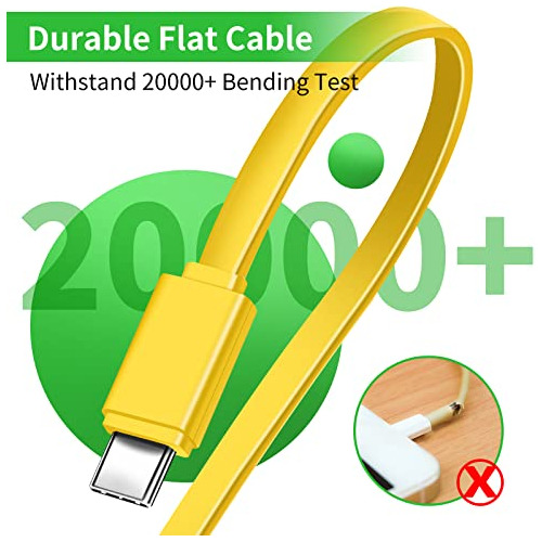 Cable De Carga Múltiple Herfair, Cable De Carga Rápida Corto