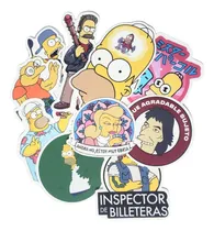 Comprar Stickers Los Simpson Calcos De Vinilo X10 Termos, Celulares