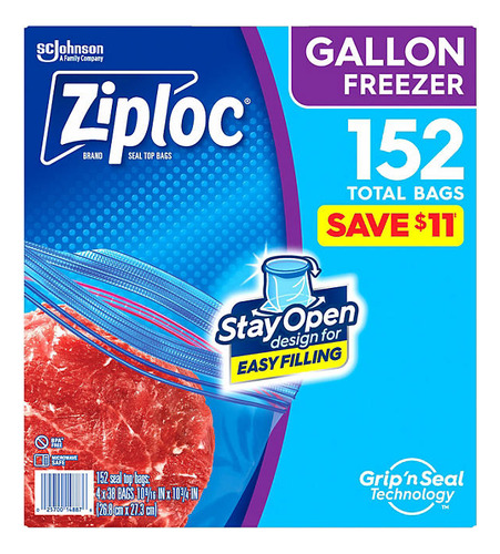 Congelador Ziploc Bags Con Doble Crem - g a $200834