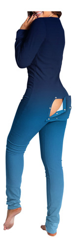 Mono De Moda Para Mujer Estampado Con Botones Funcionales Y