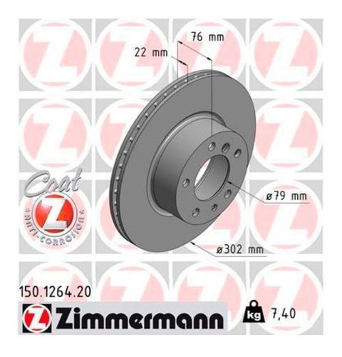 Par Disco De Freio Dianteiro Bmw 530i Touring 1992-98 (e34)